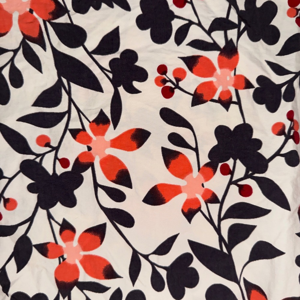 Patagonia Womens 12 Floral Nylon Wrap Skirt Orange Black Cream Hiking Travel - Picture 4 of 5